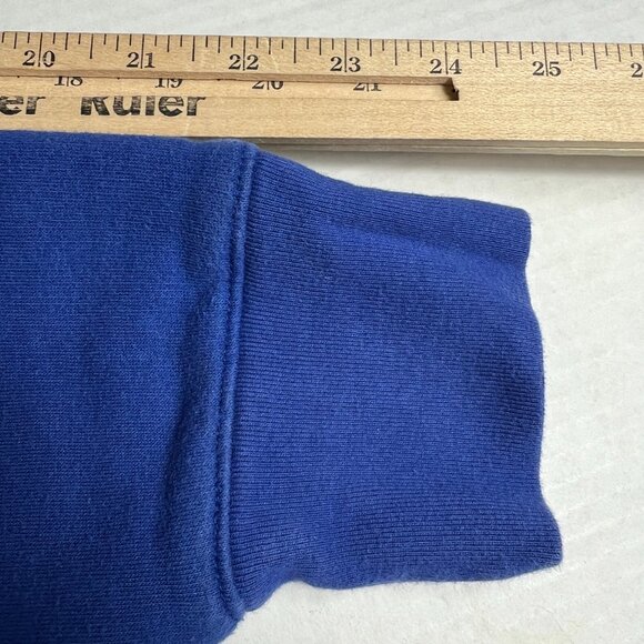 NFL New York Giants Football Sweatshirt Adult Large Blue Faded Full Zip Hoodie - Picture 12 of 15